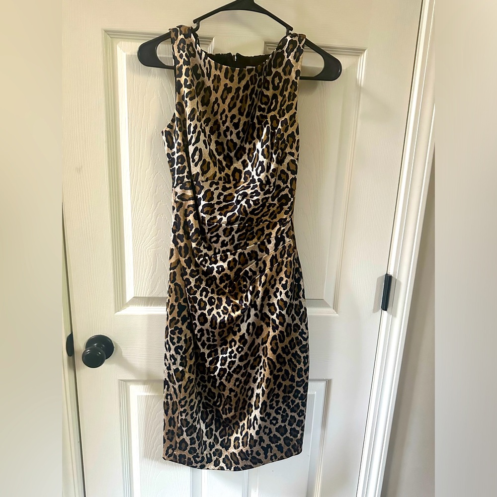 Cache Leopard Print Dress